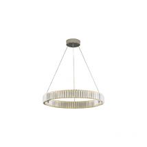 Bohemia - 60 a Chrome - Araña de cristal led con anillo 60 cm, cromo plateado