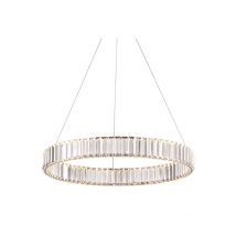 Brass 40 al – LED-Kristall-Kronleuchterring 40 cm Messing - Bohemia