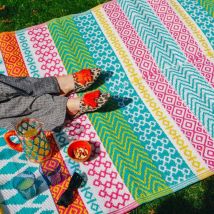 Robust & Non Slip Mat Boho Outdoor rug, Bohorug, 120 x 180 cm - Talking Tables