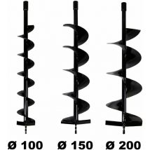 Gt Garden - Bohrer Aufsätze für Erdbohrgerät, Durch. 100, 150, 200 mm