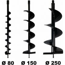Gt Garden - Bohrer Aufsätze für Erdbohrgerät, Durch. 80, 150, 250 mm
