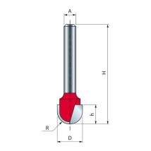 Bohrer mit abgerundetem Ende Freud 19 H31,7/73 Q12 Z2 - F03FR01606 -18-12212P