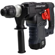 Bohrhammer Px-bh-7v Practixx 7j Vario-speed 1500w Sds-plus Inkl. Koffer, Bohrer & Zubehör