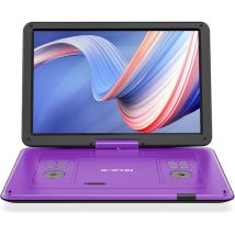 Lecteur Dvd Portable Boifun De 17,5 Pouces, Équipé D'Un Écran Rotatif Haute Définition De 15,6 Pouces, Prend En Charge La Lecture De Disques Multiples