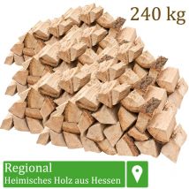 Flameup - Bois de chauffage 5-500kg Pour Poêle et Cheminée Brasero Grill Panier à Feu Bûches de Bois de chêne 25 cm