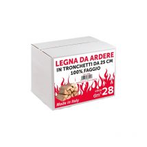 Bois de chauffage en buches de hetre 25 cm pack de 28 dm pour chemine'es barbecues et poeles