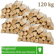 Flameup - Bois de chauffage Sélection 5 - 500 kg Pour Poêle et Cheminée Brasero Grill Panier à Feu Bûches de Bois de Hêtre 25 cm