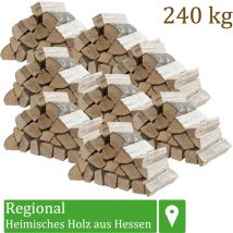 Flameup - Bois de chauffage Sélection 5 - 500 kg Pour Poêle et Cheminée Brasero Grill Panier à Feu Bûches de Bois de Hêtre 33 cm