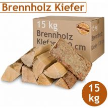 Flameup - Bois de pin 15 kg Bois de chauffage 30 cm Pour Poêle et Cheminée Brasero Grill Panier à Feu Bûches