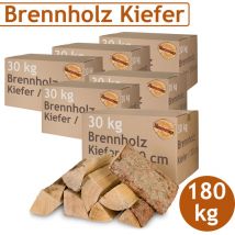Flameup - Bois de pin 5-500 kg Bois de chauffage 30 cm Pour Poêle et Cheminée Brasero Grill Panier à Feu Bûches