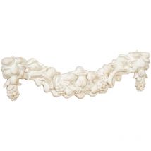 Bois Fruits Panier En Finition Feuille D'Or Made In Italy