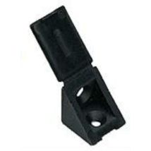 Taquets Équerre Simple À 2 Trous Storo - Avec Couvercle Intégré - 24 X 23 X 23 Mm - Noir - Par 100 - Prunier
