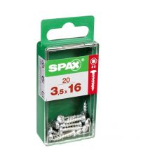 Boite 20 vis universelle Spax tęte ronde pz 3,5x16 wirox 20 pc