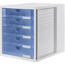 Systembox 1450-64 Caisson à tiroirs gris din A4 Nombre de tiroirs: 5 - HAN