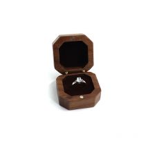 Boîte à bagues double, boîte à bagues de mariage en bois, boîte à bagues de mariage, pour les fiançailles de mariage de la Saint-Valentin,