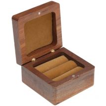 Tuserxln - Boîte à bagues en bois, présentoir de rangement de bijoux, organisateur pour demande en mariage, cérémonie de mariage