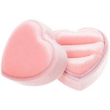 Boîte à bagues en forme de cœur pour ranger les bagues de mariage, les bagues de fiançailles et les demandes en mariage