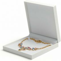 Boîte à bijoux blanche (grande Boîte à collier)-Fei Yu