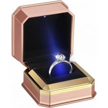 Boîte à bijoux créative à bague unique (doré) Fei Yu