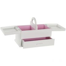 Boöte Bijoux Mdf Verre 30X17X24 Rose Pâle