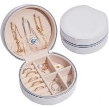 Boîte à bijoux de voyage, petit organiseur de bijoux, sac de rangement, étui en cuir pu pour femmes
