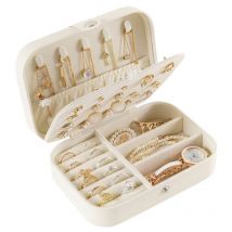 Boîte à bijoux de voyage, petite boîte avec du style, rangement pour bijoux, boucles d'oreilles, étui de voyage, idée cadeau pour femmes et filles