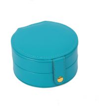 Boîte à bijoux en cuir multicouche avec boîte à bijoux(Émeraude)