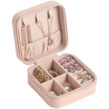 Boîte à bijoux en velours de voyage petite boîte de rangement portable Mini fille boîte-cadeau anneau