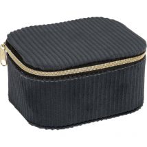 Boîte à bijoux, velours côtelé, 11,5 x 9,5 x 6 cm