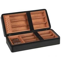 Boîte à cigares en simili cuir