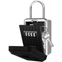 Ensoleille - Boite à Clé Sécurisée Montage Mural Boite a Clef avec Code Numérique à 4 Chiffres, Extra Grande Lock Box Coffre a Clefs Exterieur avec