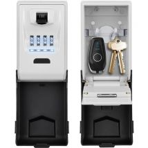 Aorsher - Boite à clés Sécurisée Exterieur [Rétroéclairée], Grand Etanche Boite a Clefs Murale Boite a Clef avec Code Digitale Boitier Clefs Robuste