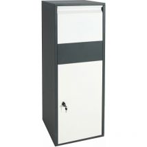 Boîte à colis HHG 623, Boîte à colis Boîte à lettres, Boîte à colis taille xl, anthracite-blanc