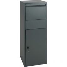 Boîte à colis HHG 623, Boîte à colis taille xl, Acier galvanisé anthracite