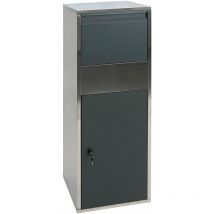 Boîte à colis HHG 623, Boîte à colis taille xl, Acier galvanisé anthracite