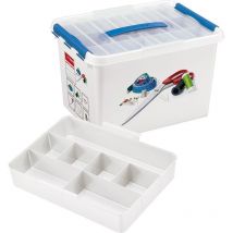 Sunware - Boîte à couture Q-line avec insert compartimenté 22 litres