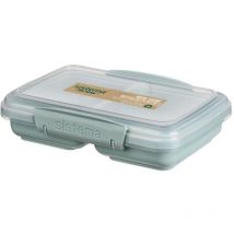 Boîte à emporter Sistema Snack 2 compartiments 350 ml Bleu/Bleu clair assortis