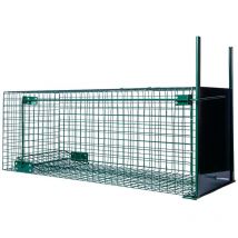 Insprovet - Boîte à fauve 1 entrée, 82 x 32 x 31 cm boxtrap