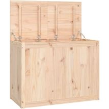 Helloshop26 - Boîte à linge 88,5 x 44 x 66 cm bois massif de pin