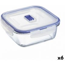 Luminarc - Boîte à lunch hermétique pure boîte active 1,22 l verre bicolore (6 pièces)