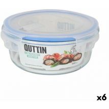 Quttin - Boîte à lunch hermétique ronde 900 ml (6 pièces)