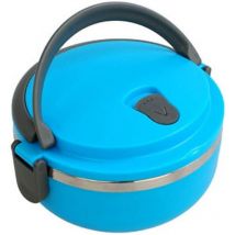 Boîte à lunch isotherme portable en acier inoxydable monocouche avec poignée (bleu)