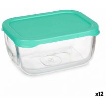 Pasabahce - Boîte à neige boîte à lunch verte verre transparent en polyéthylène 420 ml (12 unités)