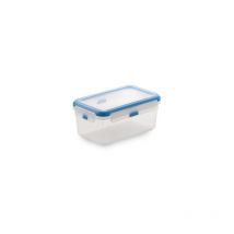 Boîte à lunch rectangulaire Super Lock sans bpa avec couvercle anti-fuite 19,6 x 11,2 x 8,1 cm (capacité 1 l)