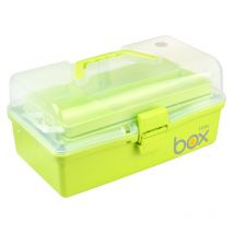 Boîte à Médicaments Multicouches Vert Boîte de Rangement en Plastique Boîte de Rangement en Plastique Portable Boîte de Rangement pour Papeterie