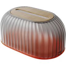 Boîte à mouchoirs de bureau avec distributeur de serviettes en papier à ressort, porte-mouchoirs, comptoirs de salle de bain, boîte à mouchoirs pour