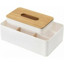 Boîte à Mouchoirs Multifonctionnelle,Boîte de Rangement pour Télécommande,Boîte de Rangement de Bureau Porte-télécommande pour Bureau Maison Voiture