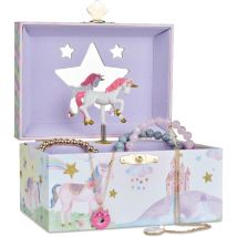 Boîte à Musique de Rangement Licorne Paillettes Bijoux Fille - The Beautiful Dreamer