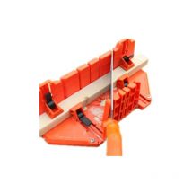 Sjlerst - Boîte à Onglets en Plastique, Boite à Coupe pour Onglets avec Compartiment de Scie Boîte de Scie à Onglets Outil de Coupe pour Angle de