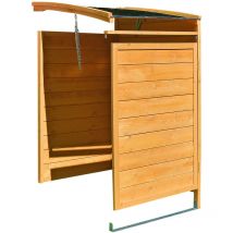 Boîte à ordures boîte d'extension marron boîte à ordures revêtement de la boîte à ordures 240L boîte à ordures maison jardin boîte à outils maison à